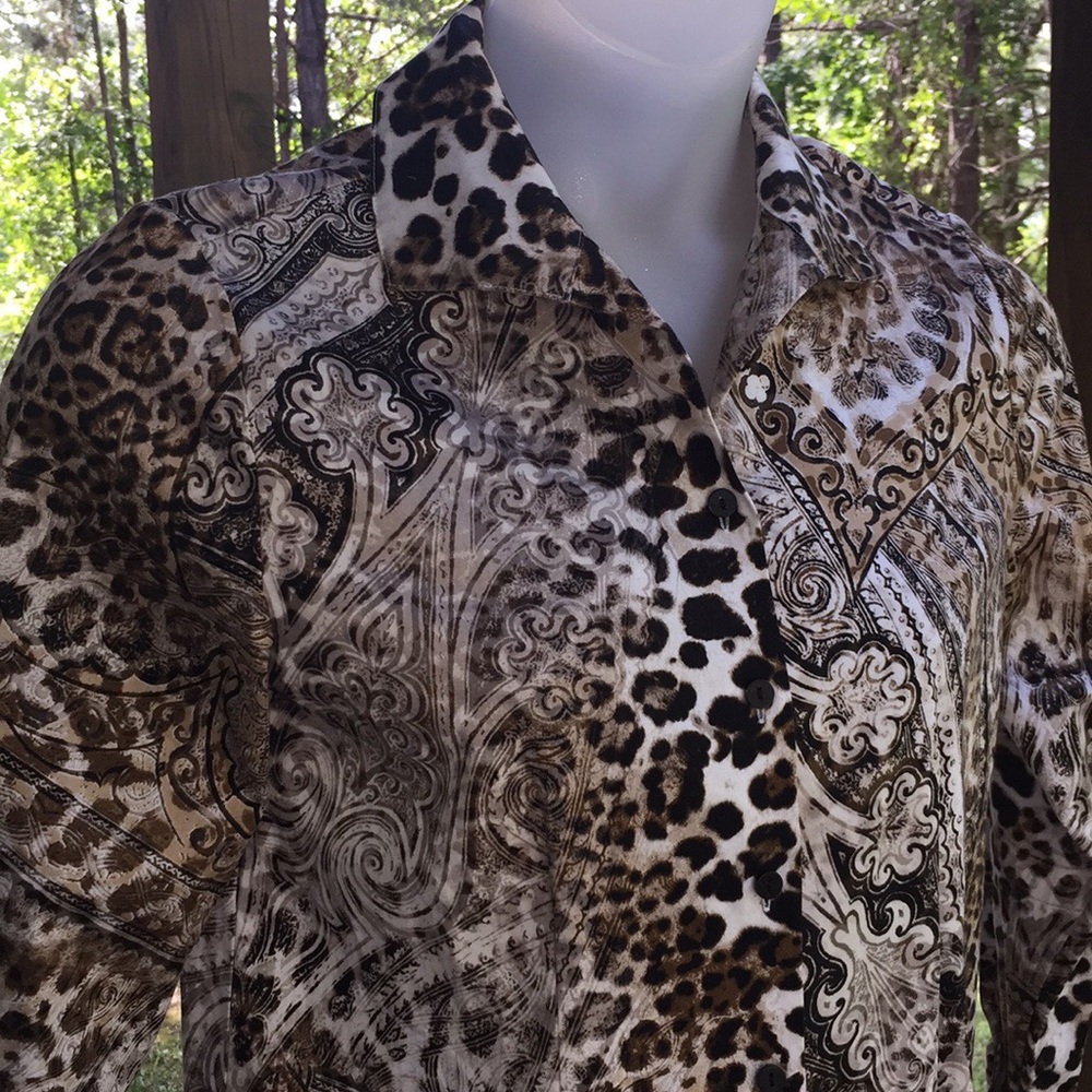 NWT Chico’s Status Animal Blouse size 0 (4)